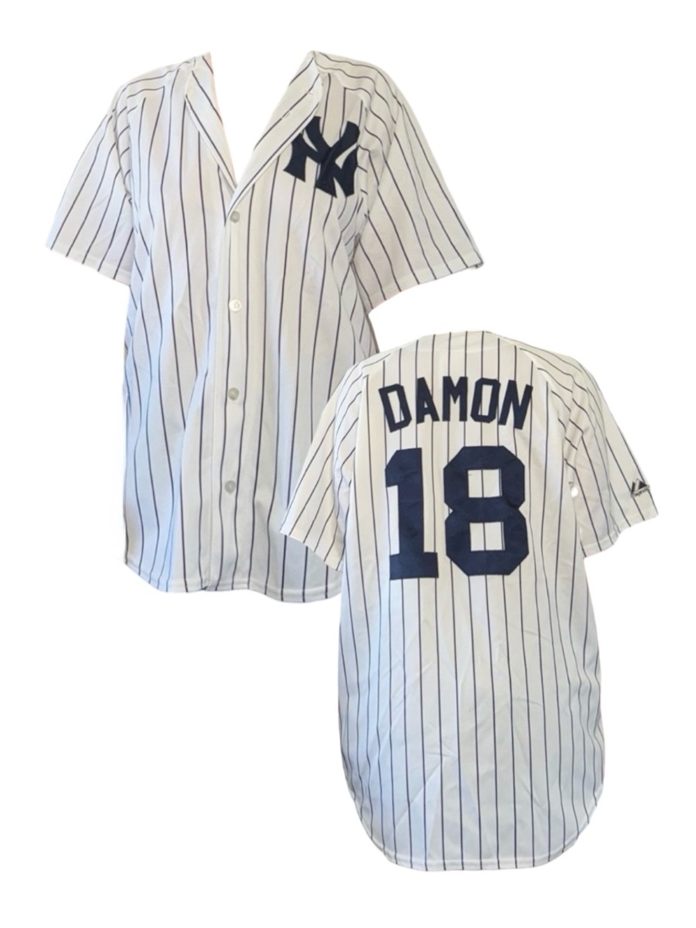 Johnny Damon New York Yankees Striped Jersey